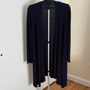 Context Women's Navy Long Cardigan